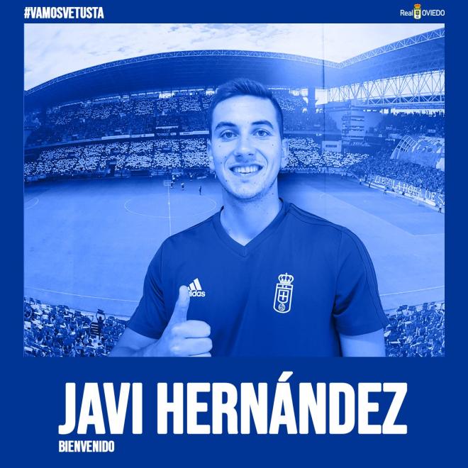 Javi Hernández, nuevo jugador del Vetusta (Foto: Real Oviedo).