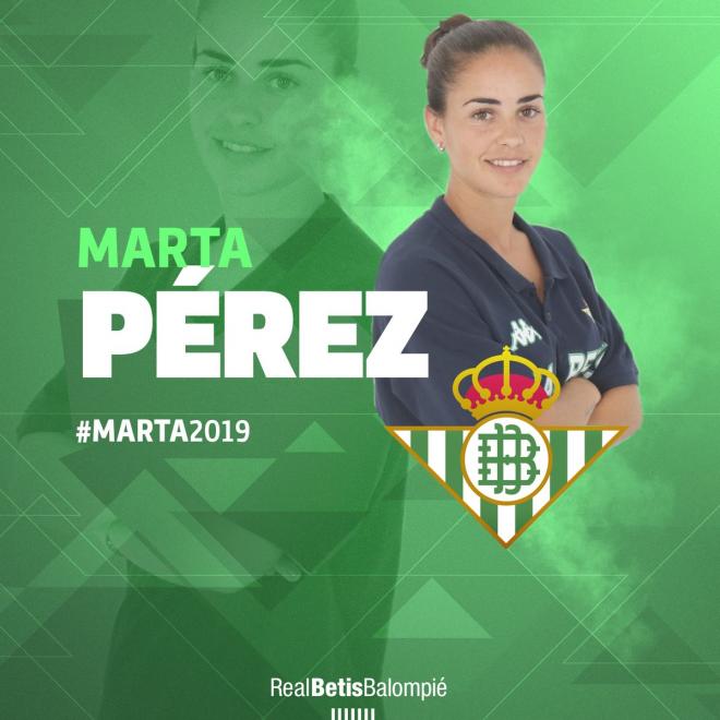Marta Pérez, jugadora del Betis Féminas (Foto: Real Betis).