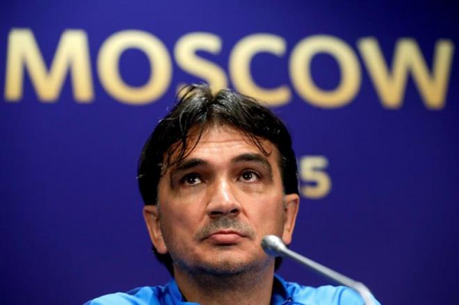 Zlatko Dalic, en rueda de prensa previa a la final del Mundial de Rusia.