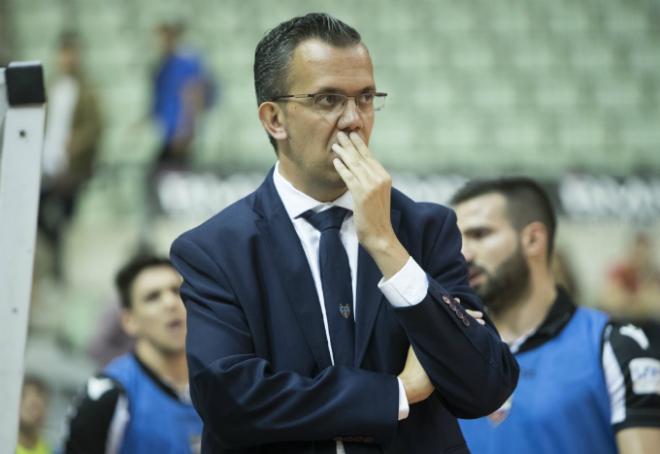 David Madrid, entrenador del Levante FS.