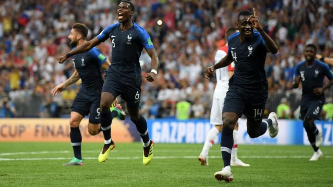 Pogba, celebrando un tanto francés.