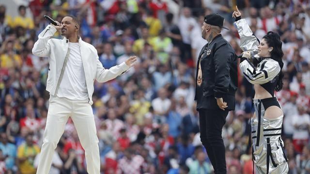 Will Smith interpretó la canción del Mundial, ‘Live it Up’, junto a su amigo Nicky Jam y Era Estrefi. (Foto: EFE)
