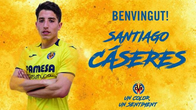El Villarreal anuncia el fichaje de Santiago Cáseres por el Villarreal.