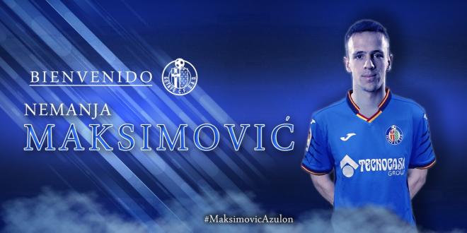 El Getafe ha hecho oficial el fichaje de Maksimovic