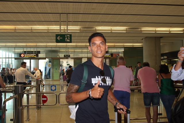 Renato Santos, a su llegada a Málaga
