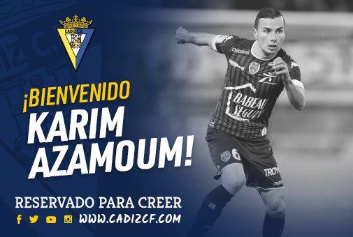 Karim Azamoum, nuevo jugador amarillo (Foto: Cádiz CF).