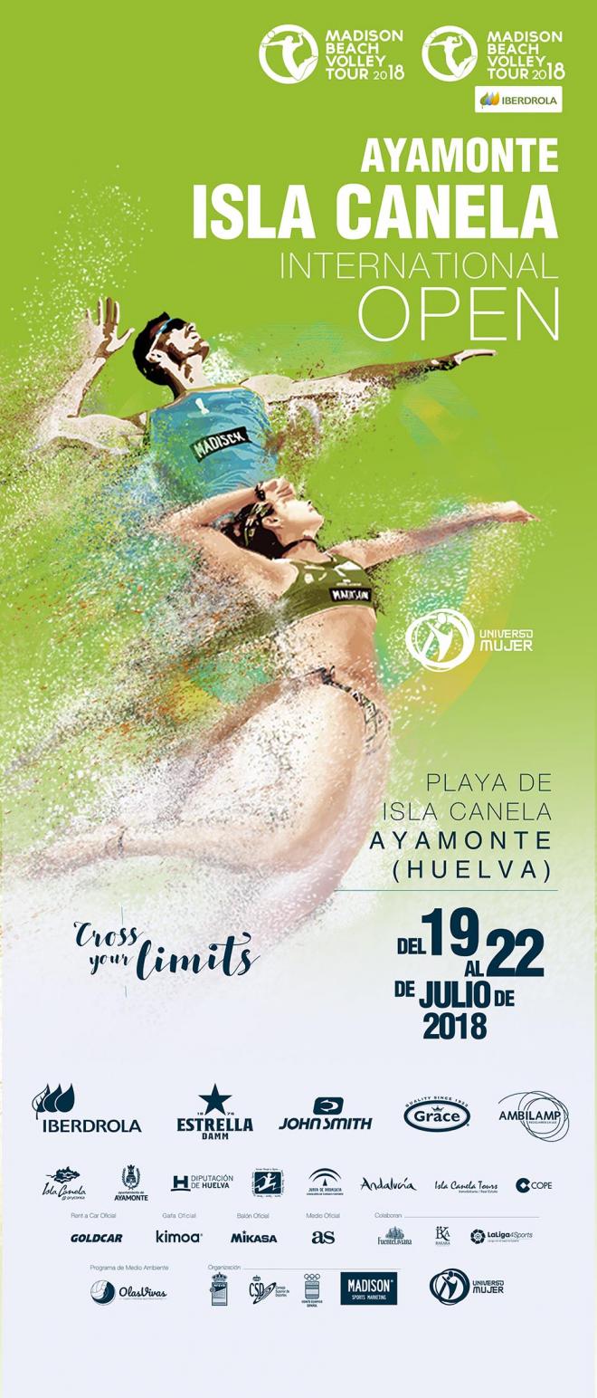 Cartel del torneo en Isla Canela.