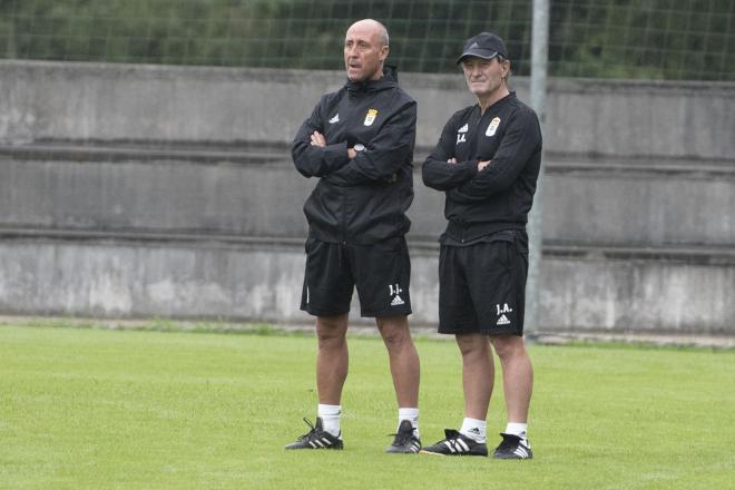 Anquela en un entrenamiento esta temporada (Foto: Laura Caraduje).