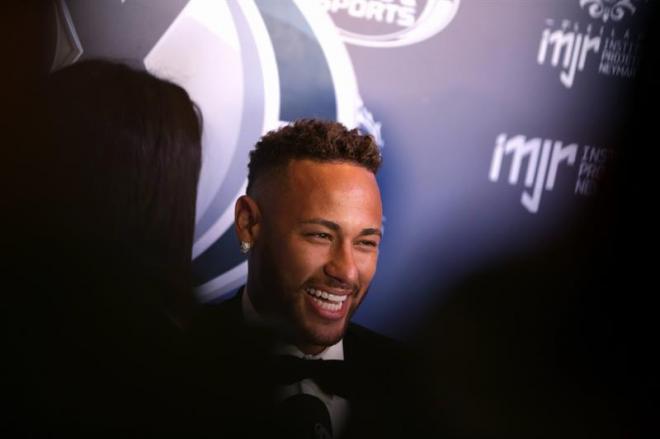Neymar, durante un acto.