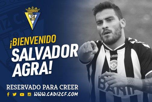 Salvador Agra, nuevo jugador del Cádiz.