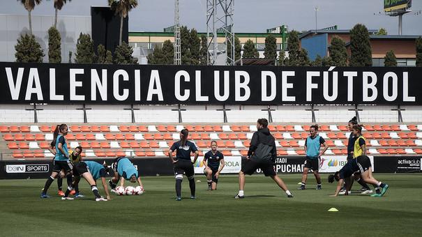 Las jugadoras del Valencia CF Femenino volverán este lunes al trabajo en Paterna