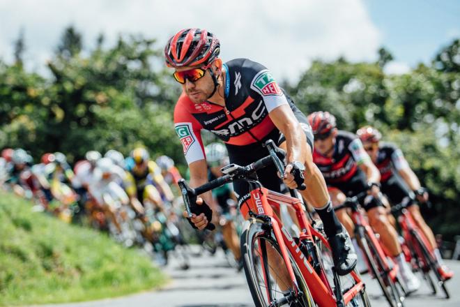 Patrick Bevin en el Tour de Francia 2018 (Foto: Chris Auld).