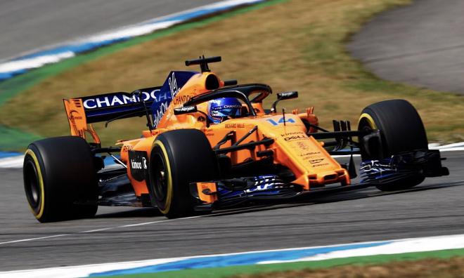Fernando Alonso en el Gran Premio de Alemania 2018 (Foto: McLaren).
