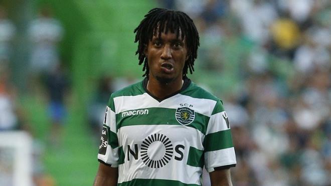 Gelson Martins, durante un partido del Sporting de Portugal.