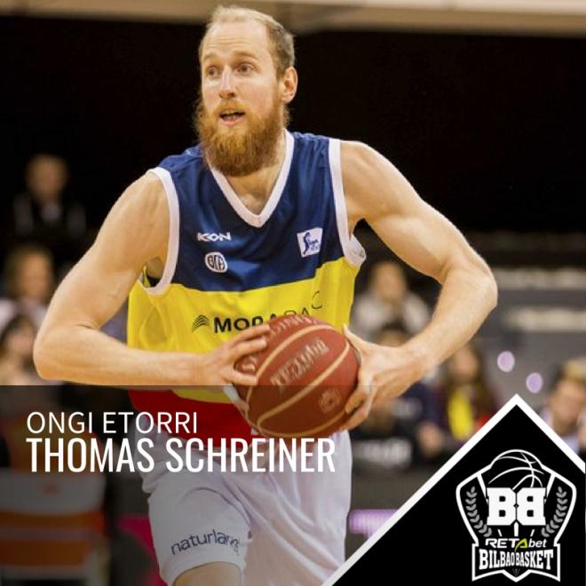 Thomas Schreiner es el segundo refuerzo del RETAbet Bilbao Basket.