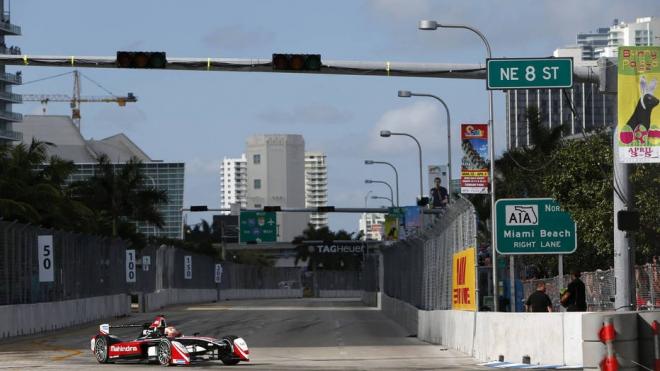 Prueba de Fórmula E en Miami.