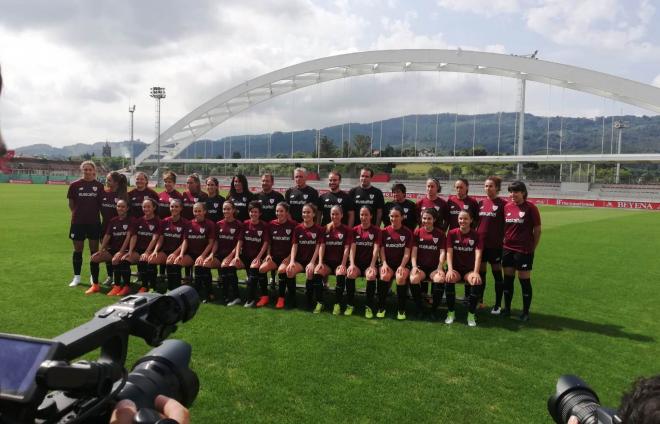 Presentación del Athletic Club Femenino 2018-2019 en Lezama bajo el arco (Foto: DMQ Bizkaia).