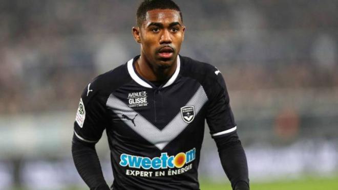 Malcom, durante un partido del Girondins de Burdeos en la 17/18.