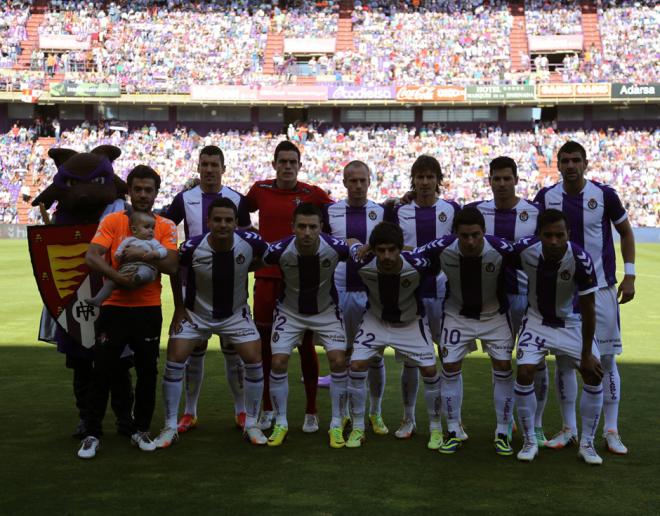 Éste fue el último once del Real Valladolid en Primera división.