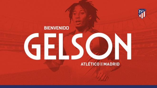 Imagen oficial del fichaje de Gelson Martins.