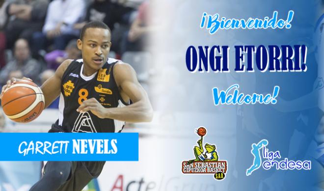 Garret Nevels, nuevo jugador del GBC para la próxima temporada