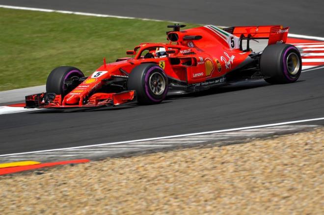 Vettel, en los libres del GP de Hungría.