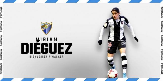 Miriam Diéguez, nueva jugadora del Málaga Femenino.
