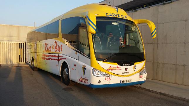 Imagen del autobús oficial del Cádiz.