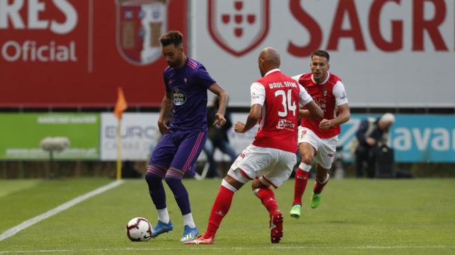 Brais Méndez ante el Braga (Foto: RCCV).