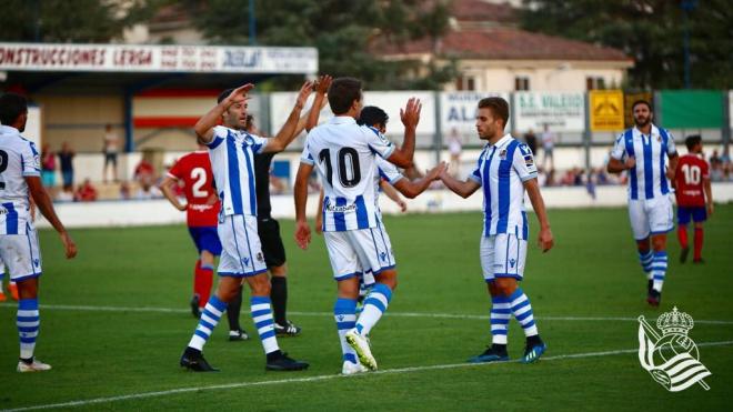 Imanol Agirretxe disfrutó ante el Zaragoza de sus primeros minutos de pretemporada (Foto: Real Sociedad).