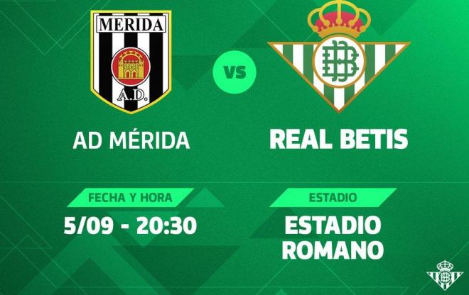 Mérida-Betis, 5 de septiembre.