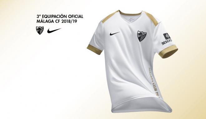La tercera equipación del Málaga para la próxima temporada.