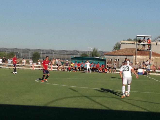 Eibar y Osasuna jugaron bajo un sofocante calor (Foto: SD Eibar).