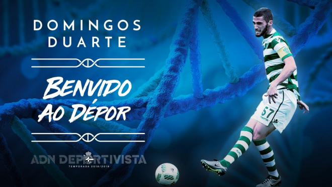 Domingos Duarte, nuevo jugador del Dépor (Foto: RCD).