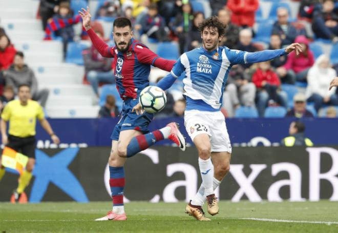 Cabaco ante el Espanyol la pasada temporada (David González).