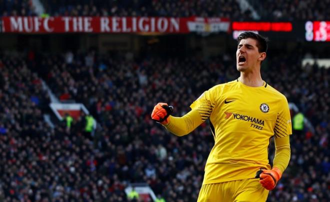 Courtois, durante un encuentro con el Chelsea.