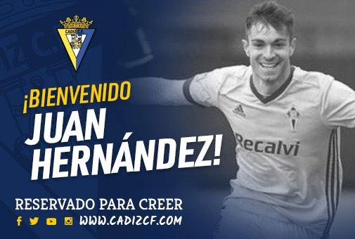 Juan Hernández, nuevo jugador del Cádiz (Foto: CCF).
