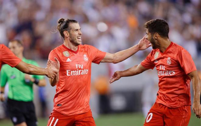 Bale y Asensio, celebrando un tanto (Foto: EFE).