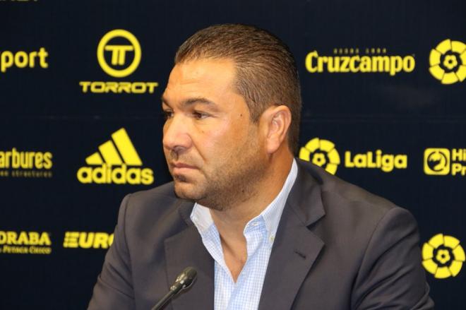 Juan Carlos Cordero, en una rueda de prensa.