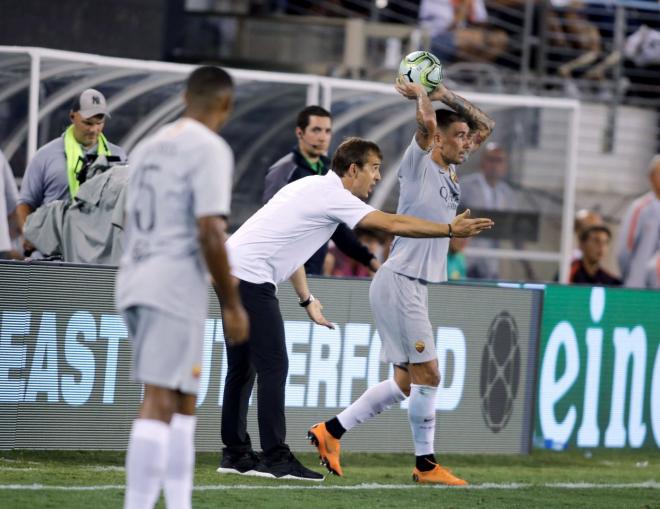 Lopetegui, ante la Roma (Foto: EFE).