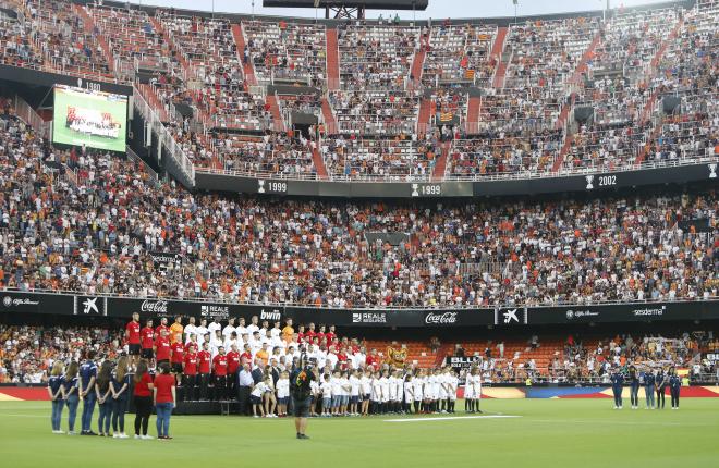 Presentación del Valencia en Mestalla (Foto: David González).