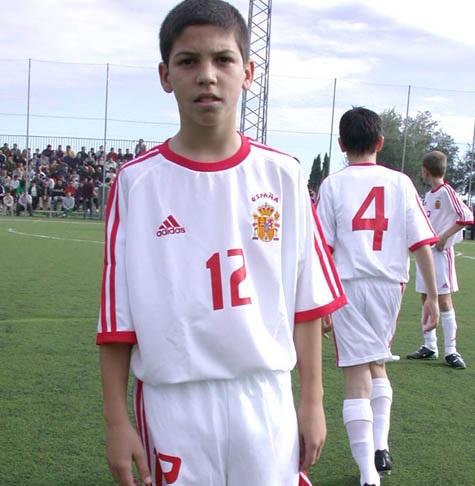 Dani Pacheco, en el Mundialito alevín de Málaga.