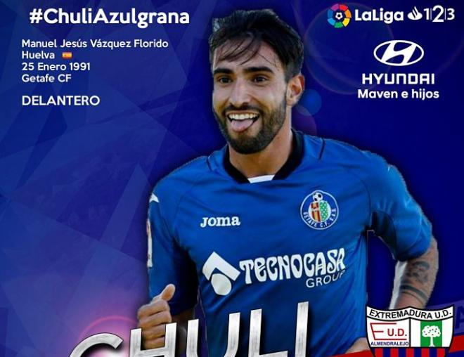 Chuli, nuevo jugador del Extremadura.
