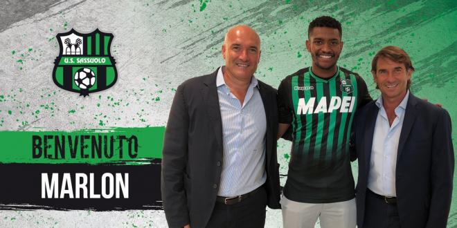 Marlon, anunciado como nuevo jugador del Sassuolo.