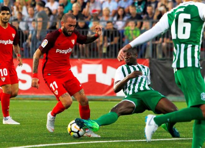 Aleix Vidal, en el partido ante el Zalgiris.