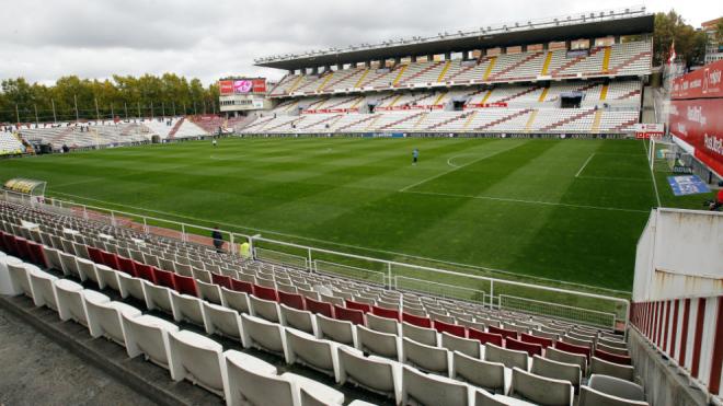El estadio de Vallecas, escenario del encuentro.