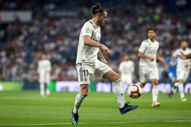 Bale, durante un partido de esta temporada.