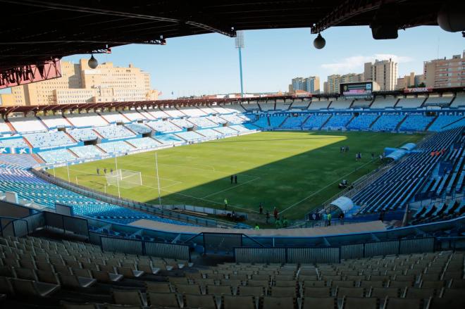 Imagen del estadio de La Romareda (Foto: Daniel Marzo).