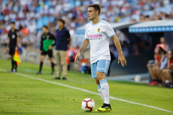 Lasure, durante un partido con el Zaragoza (Foto: Dani Marzo).