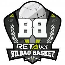 El escudo de Bilbao Basket con su patrocinador nominal; RETAbet